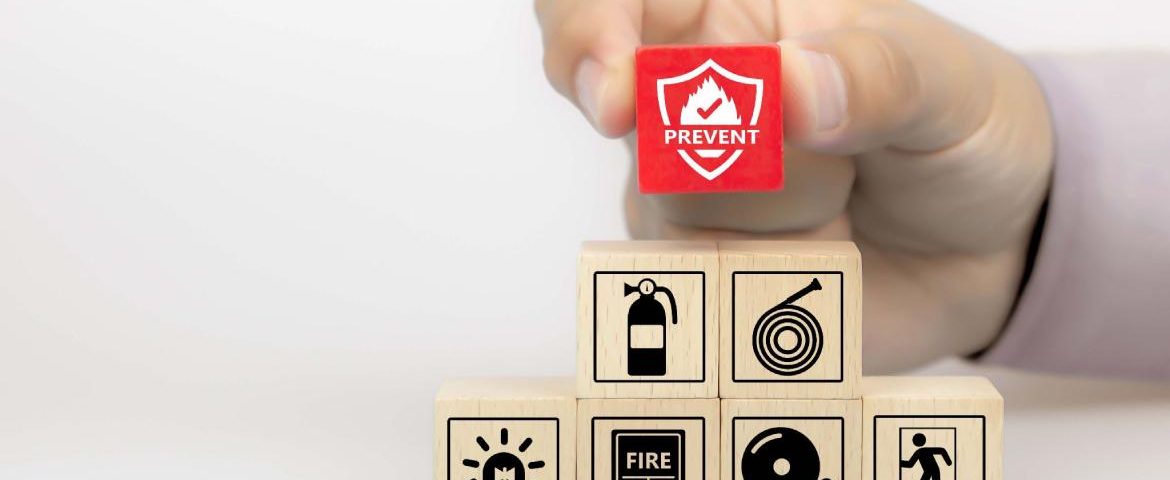 Fire prevention icons locks